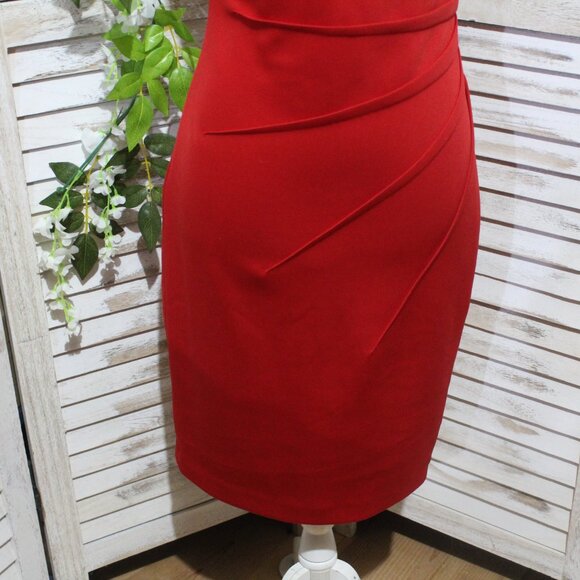 Calvin Klein Sleeveless Sheath Dress with Sunburst - Picture 3 of 16